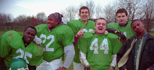 MEAN GREEN... The scorers from left to right: Bode Oyewusi, Ricaldo McDonald, Ben Smith, Dawid Ostrega, Richard Savage and Daniel Cornibert. Photo: Roger Stacey