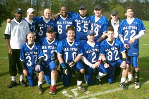 An all-star squad (“All Stars” on the shirts), filed on the club website as “wildcats”, the name of the BCAFL Southern Conference all-star team