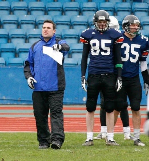 Matt Coppinger coaching the Greenwich Mariners