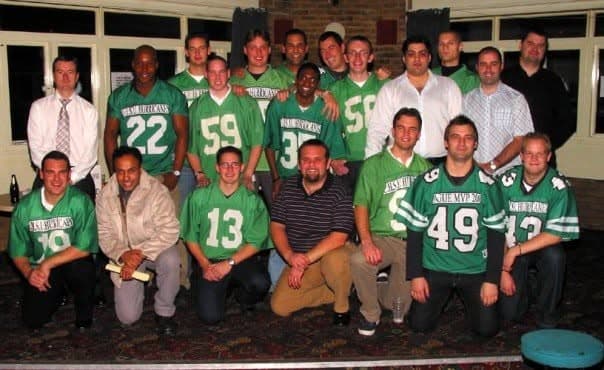 Former Hurricanes at the inaugural Rookies and Legends Evening, 2002
