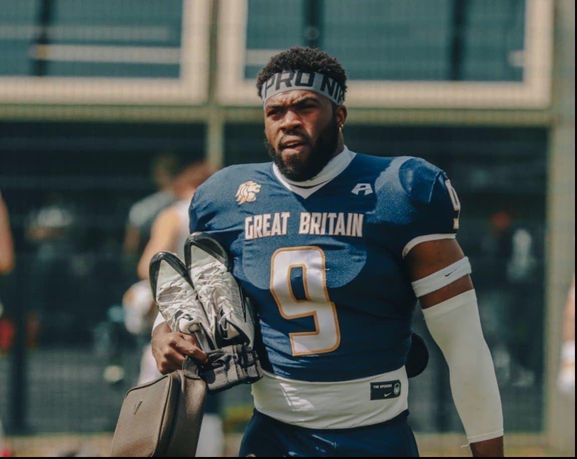 Jai Jackson in Great Britain kit