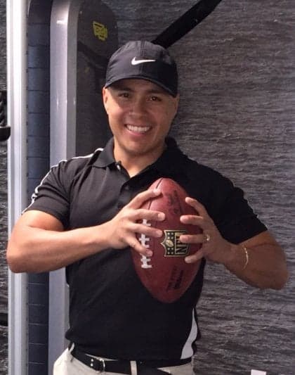 Franco Arellano, new head coach of the American Football Performance Programme, September 2019
