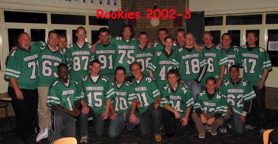 Rookies 2002–3 (text on the photo), Rookies and Legends Evening 2002