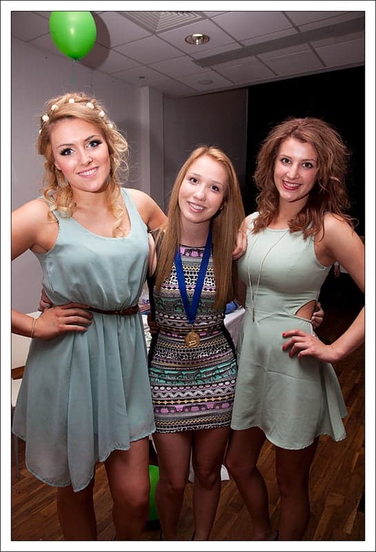 Cheerleader awards at the Hurricanes awards night, 2012